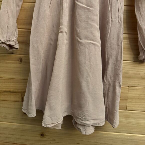 Reformation Size XSmall Long Sleeve Tie Bust Smocked Wilder Mini Dress - Picture 5 of 13